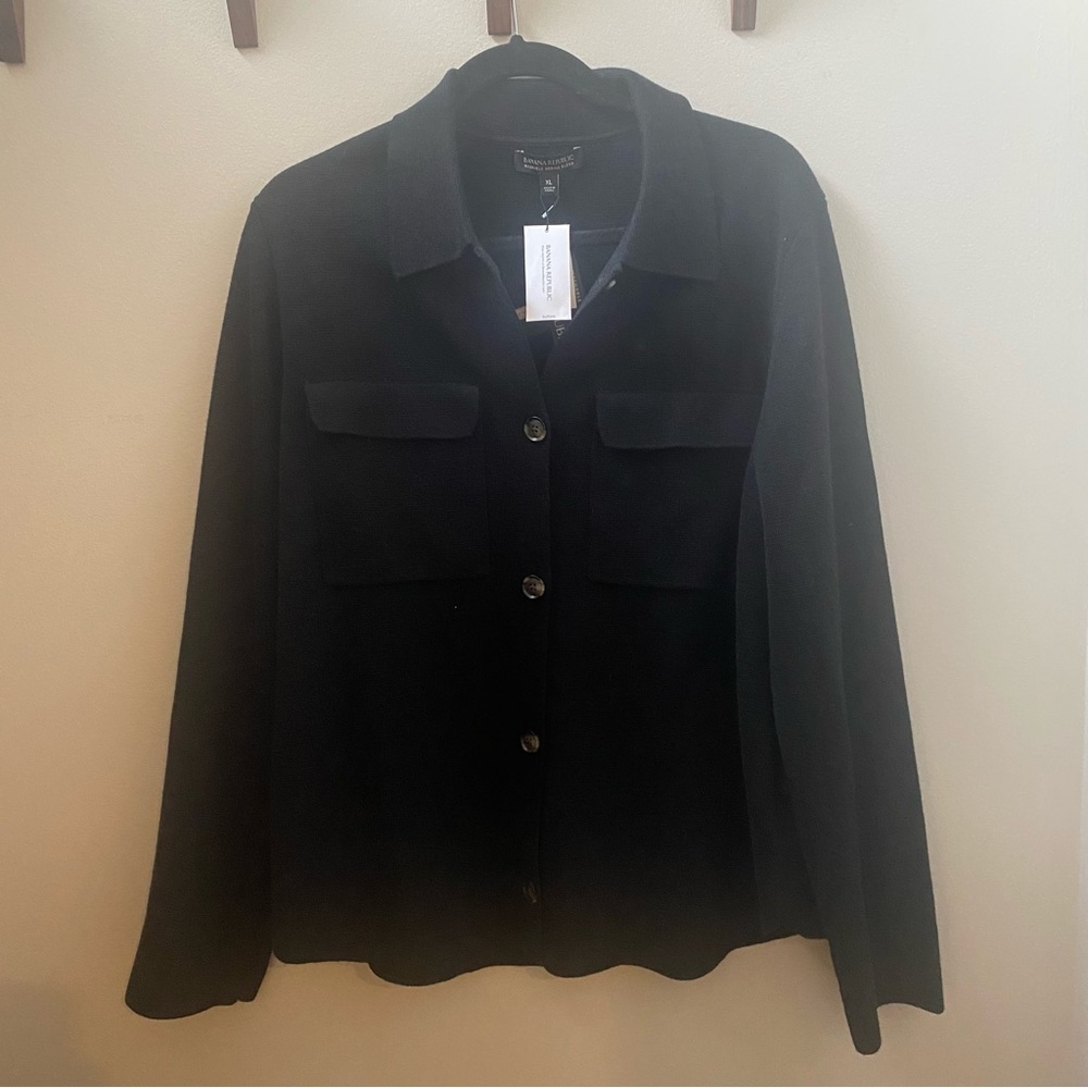 NWT Banana Republic Sweater Button Down
